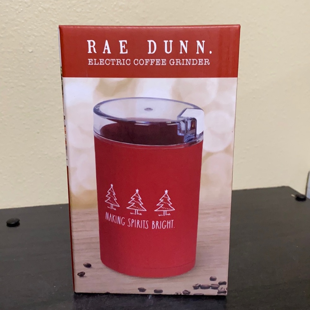 New Rae Dunn Christmas electric coffee grinder